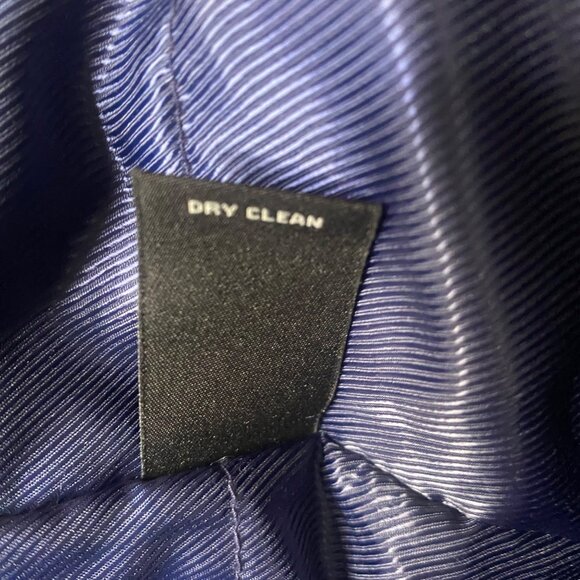 Murano Wool Blend Jacket Mens L Black Full Zip Dress Coat Lined - Picture 8 of 13